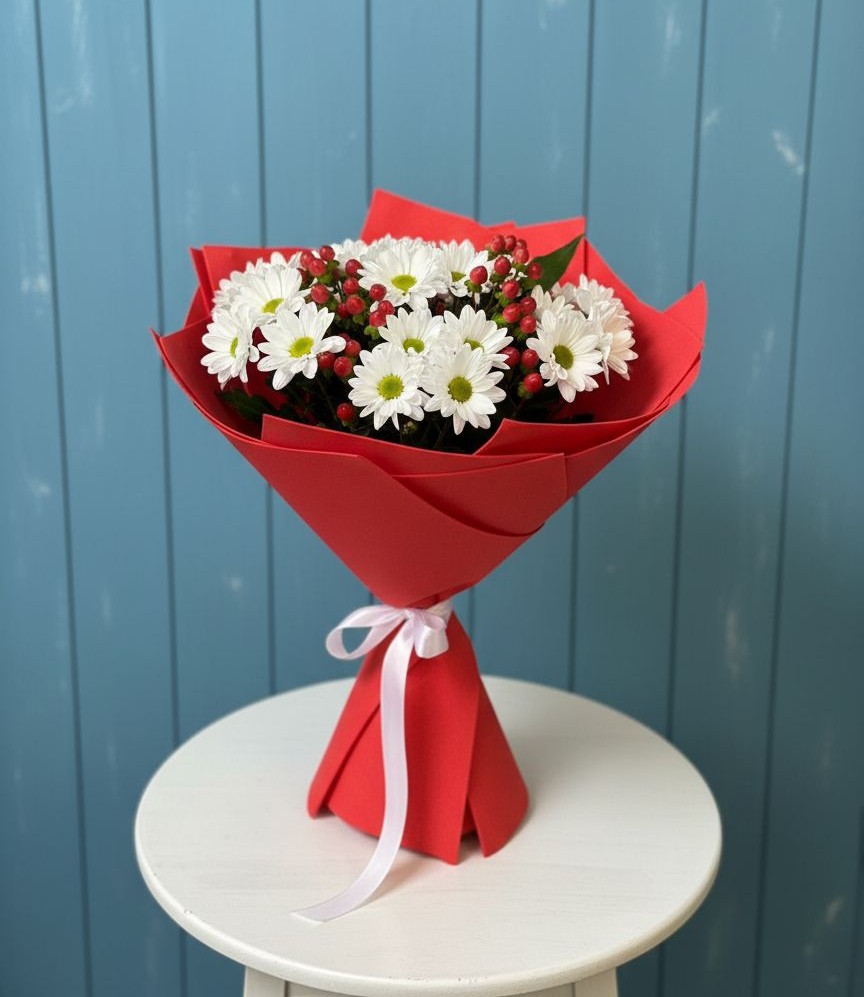 Букет цветов из: Хризантемы в Сотниковском