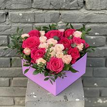 Цветочная композиция из Розы в коробке в Сотниковском