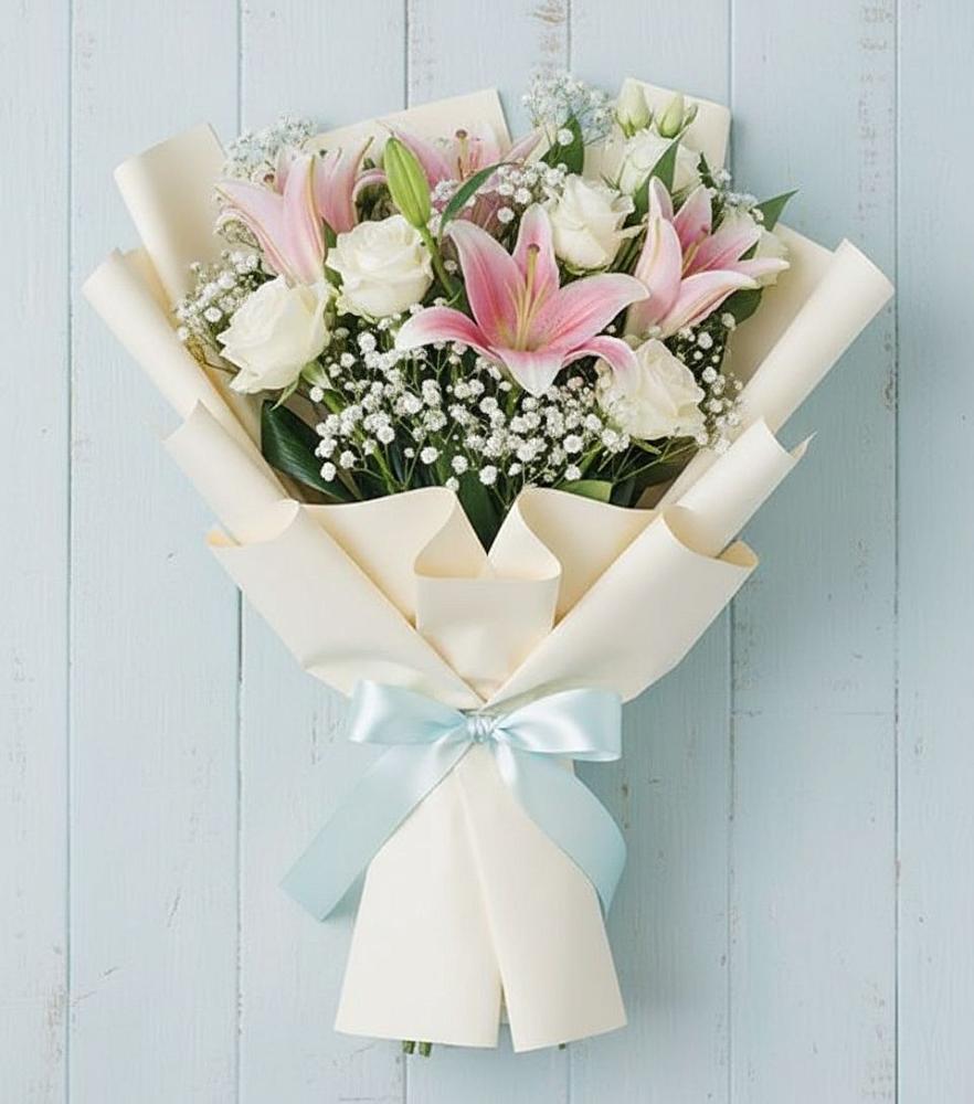 Букет цветов из: Лилии в Сотниковском