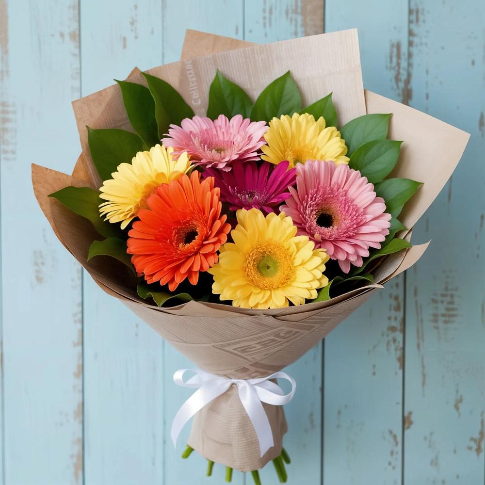 Букет цветов из: Герберы в Сотниковском