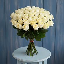 Букет 51 Белая роза Эдлесс Лав в Сотниковском