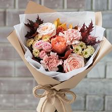 Букет цветов из:  Гвоздики, Хризантемы и Розы в Сотниковском