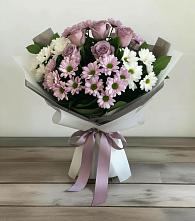 Букет цветов из:  Хризантемы и Розы в Сотниковском