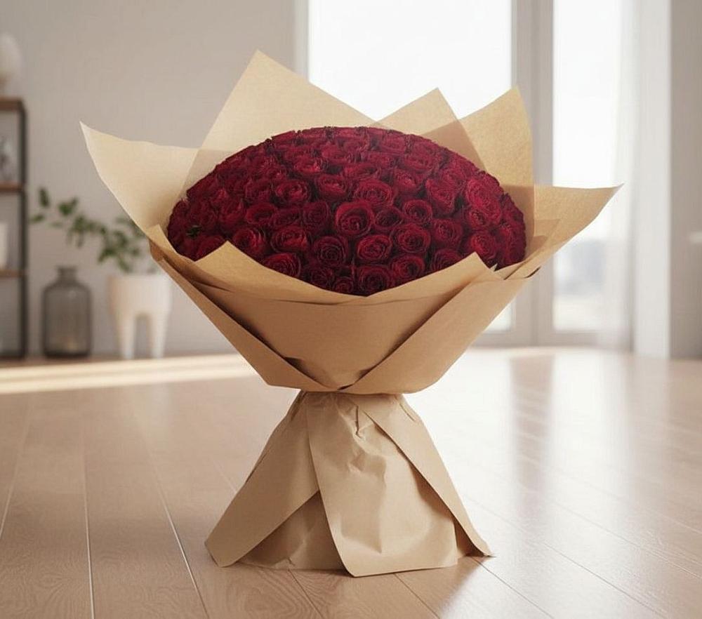 Букет 101 Красная роза в Сотниковском