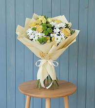 Букет цветов из:  Хризантемы и Розы в Сотниковском