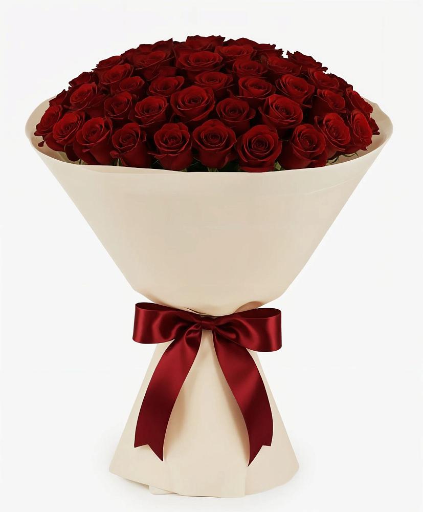 Букет 101 Бордовая роза Блэк Бакарра в Сотниковском