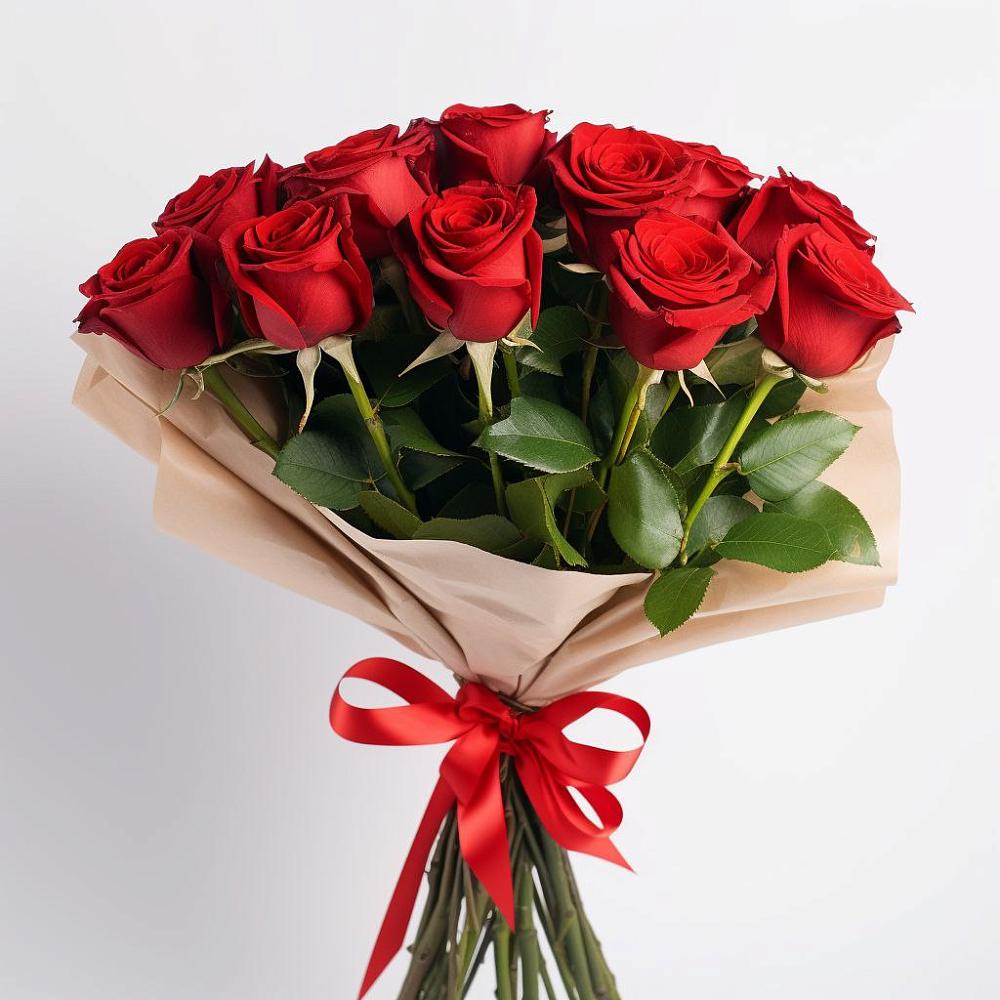Букет 11 Красных роз Эдлесс Лав в Сотниковском