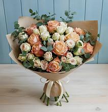 Букет цветов из:  Альстромерии и Розы в Сотниковском