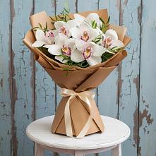 Букет цветов из:  Орхидеи и Розы в Сотниковском