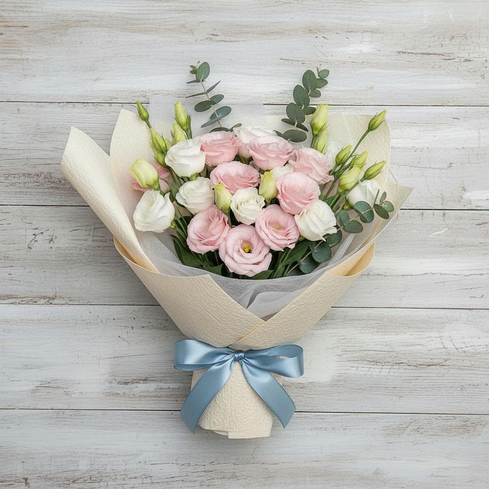 Букет цветов из: Лизиантусы в Сотниковском